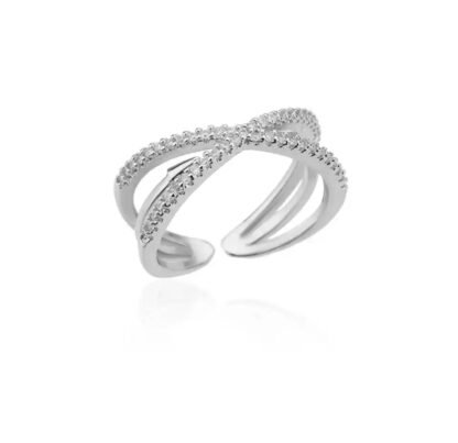 bague croisee femme