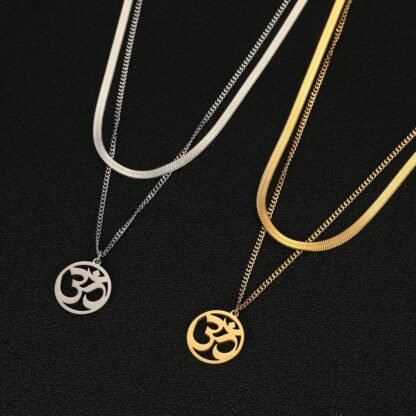 collier ohm en acier inoxydable