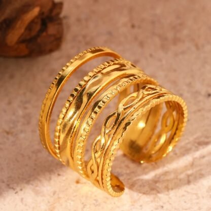 bague multirangs femme