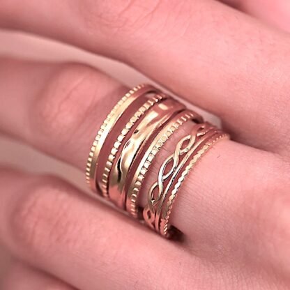 bague multirangs femme