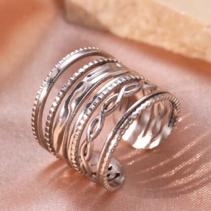 bague multirangs femme