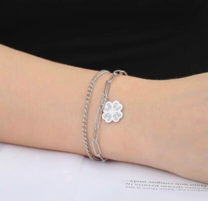 bracelet trefle pour femme