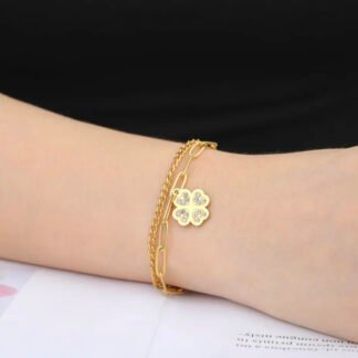 bracelet trefle pour femme