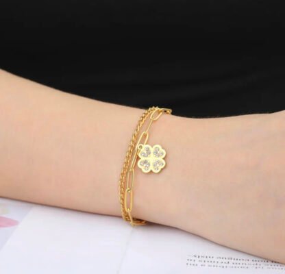 bracelet trefle pour femme