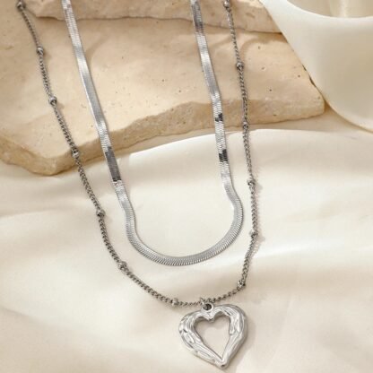 collier coeur femme