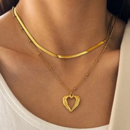 collier coeur femme