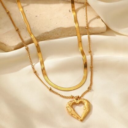 collier coeur femme