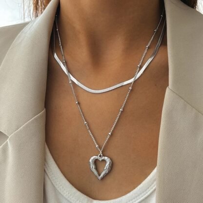 collier coeur femme